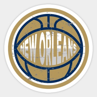 New Orleans Basketball 1 Sticker